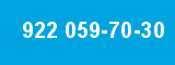 922 059-70-30 922 059-70-30